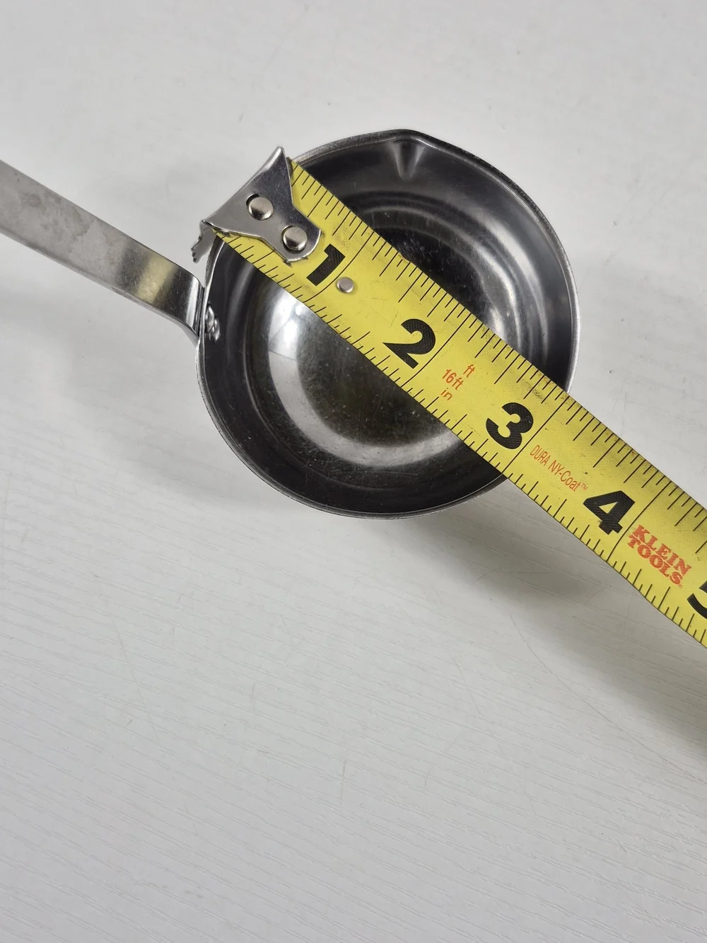 Vintage Ekco Forge Stainless Steel Ladle With Yellow Handle Made In USA